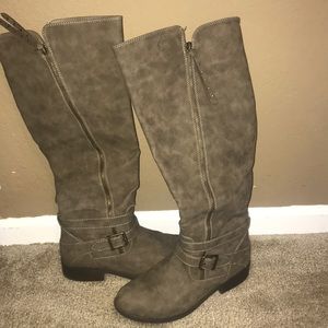 Tall Gray Boots